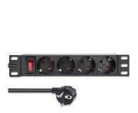 QOLTEC Listwa zasilająca PDU do RACK 10" | 1U | 16A | 4xSchuko | 1.8m 54603 - 1257506 - zdjęcie 3